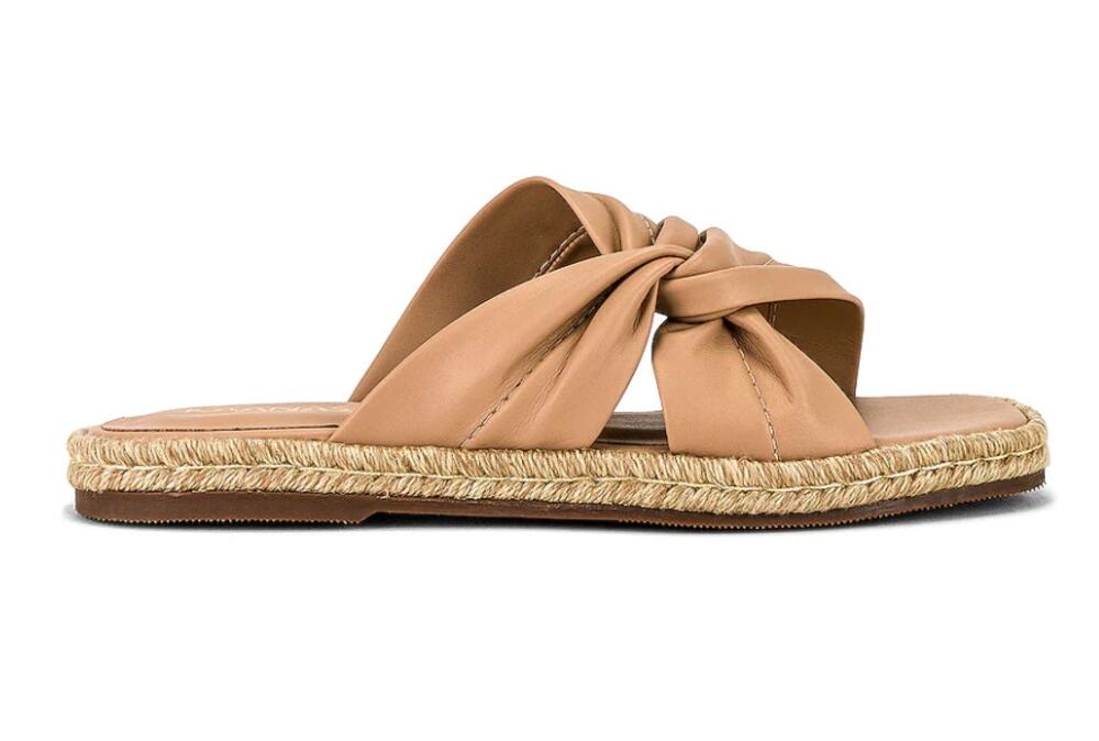 Kaanas Sungai Espadrille Slip On Women's Criss Cross Sandals in Nutmeg SZ 8